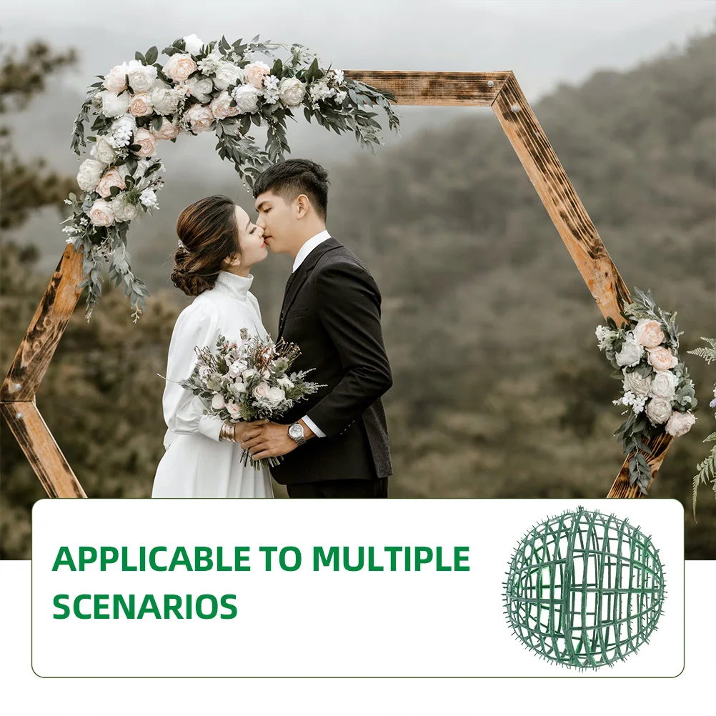 

4pcs Reusable Abs Grass Ball Rack Wedding Flower Holder Decorative Frame For Diy Gardening Yard Party Topiary Shelf Boxwood