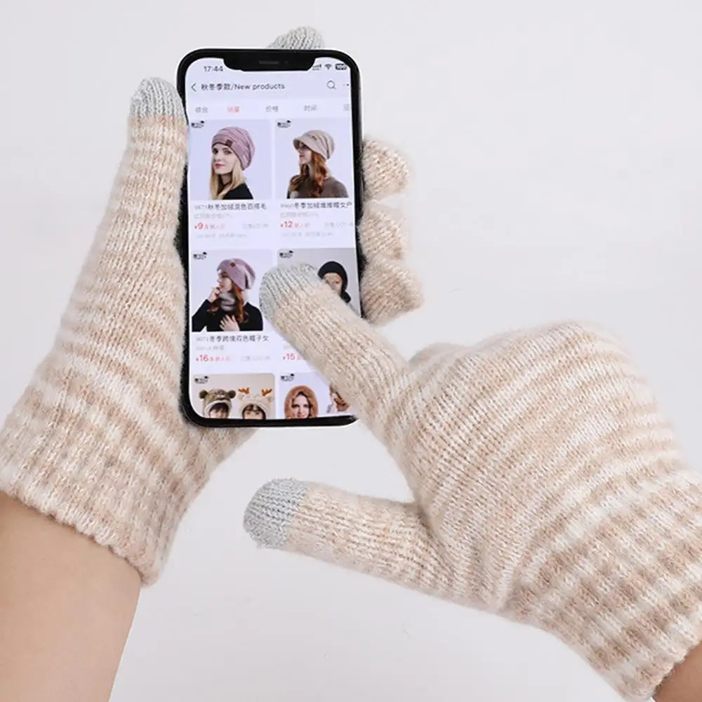 رجل في الهواء الطلق الدافئة يندبروف القفازات الشتاء Coldproof قبعة وشاح قفازات مجموعات النساء محبوك قبعة قبعة قبعة للجنسين قفازات الأوشحة