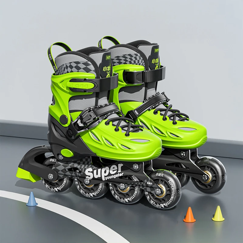 

Kids Inline Skates Adjustable Roller Skates Flash Wheels Children Boy Girl Beginner Training Outdoor Sports Rollerblades Shoes