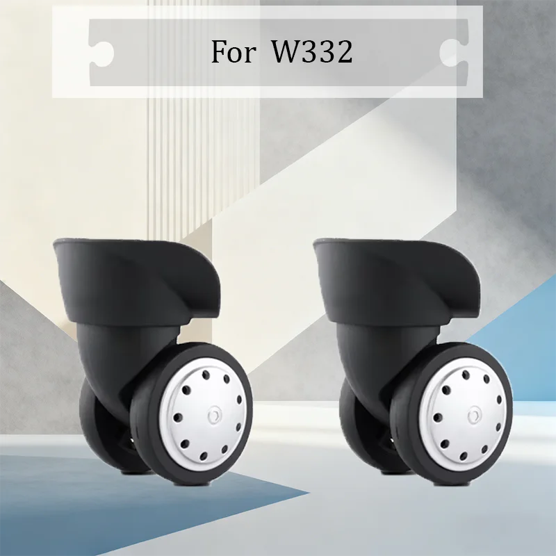

Колеса для багажа W-332 с высокой нагрузкой, 360 градусов вращения ° Поворотные колесики из ТПУ, бесшумные, износостойкие, универсальные, для ремонта чемоданов