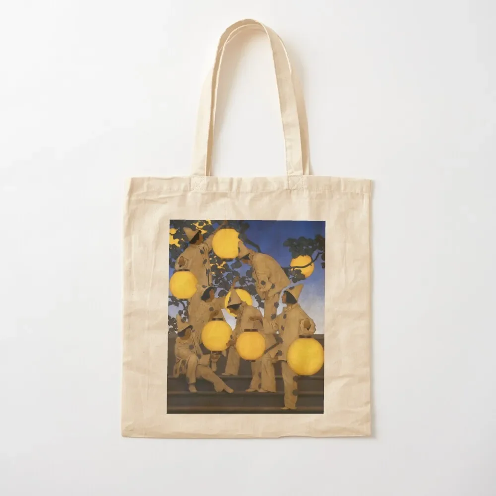 

Maxfield Parrish - The Lantern Bearers Tote Bag free delivery bags Portable shopping bag Women's beach bags hand bag