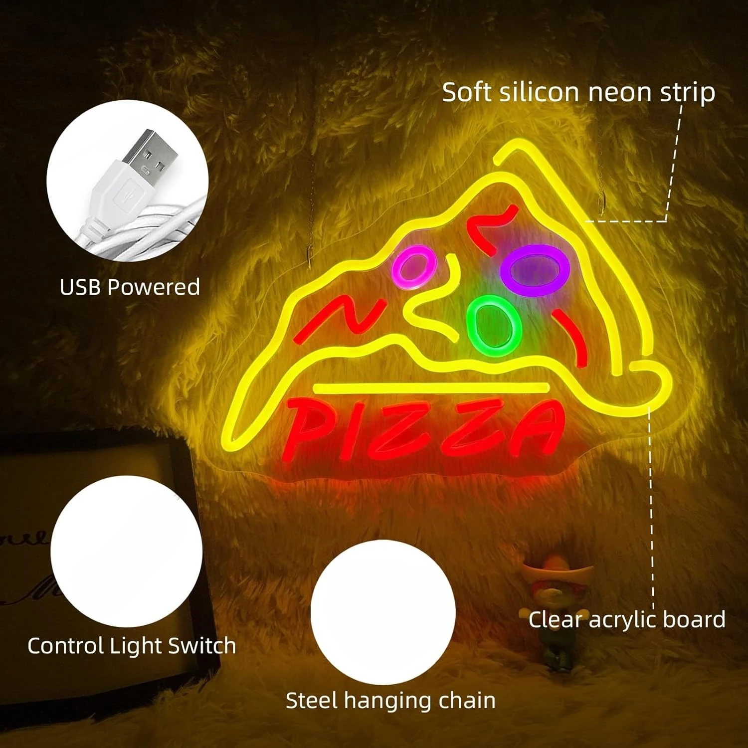 Pizza Neon Tabela İşletme Sana - Commercial Kitchen Store incelemesi ve fiyatı