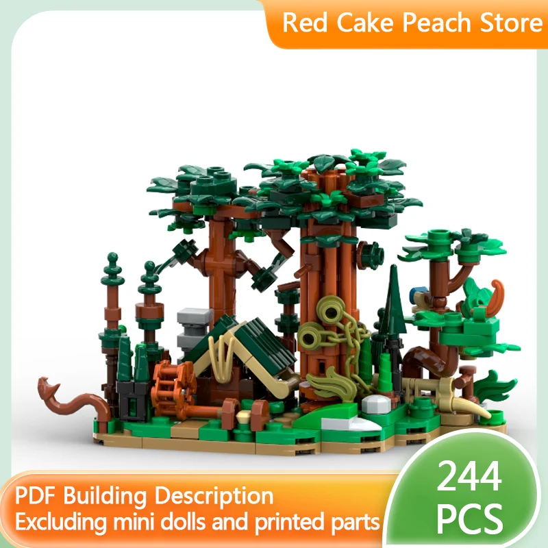 

Medieval Castle Model MOC Building Bricks Forest Trees Scene Modular Technology Children Holiday Gifts Assemble Toys Suit