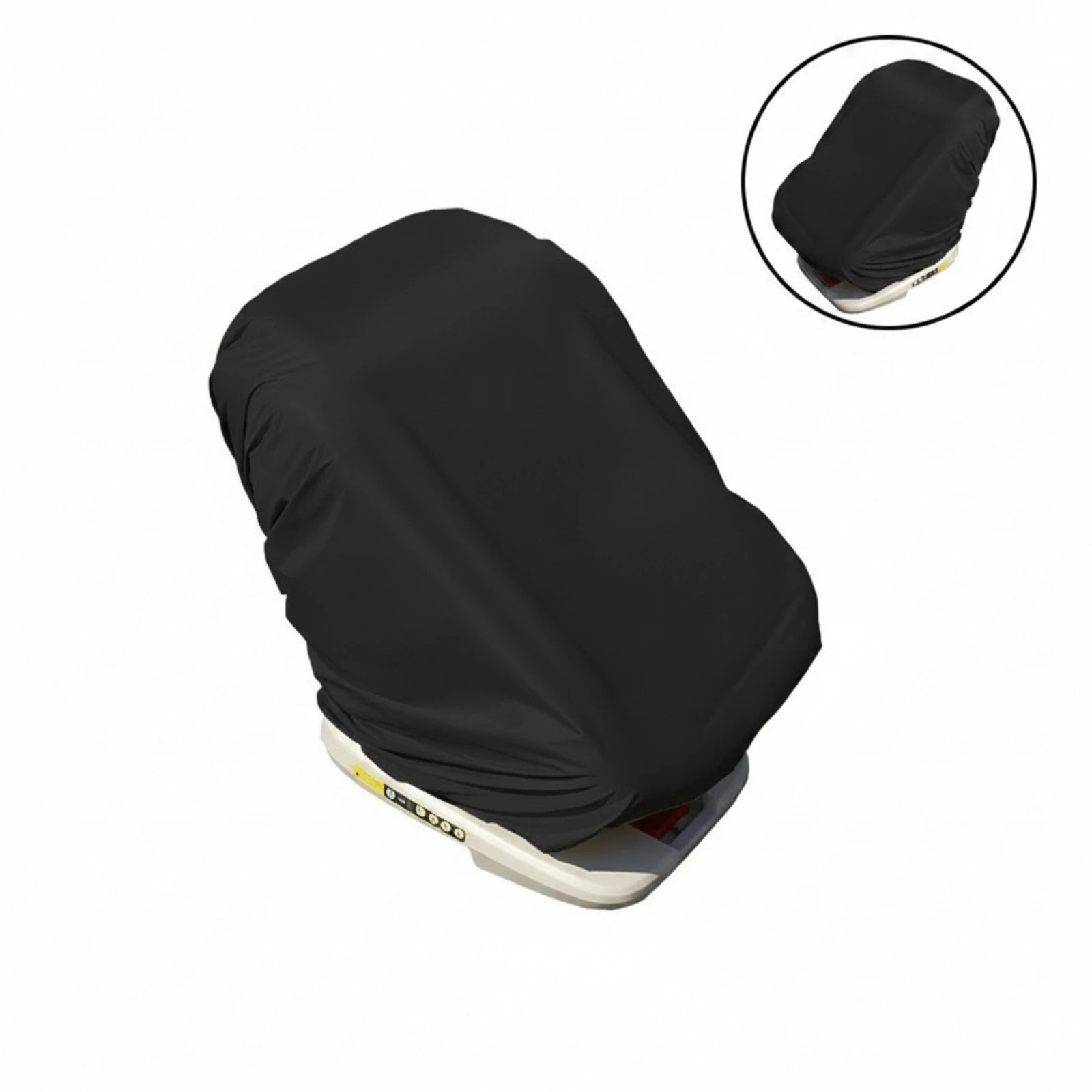 Child Car Seat Cover Dustproof Car Seat Cover with Silver Coating Machine Washable Spill-Resistant for Parents, Travel, Storage