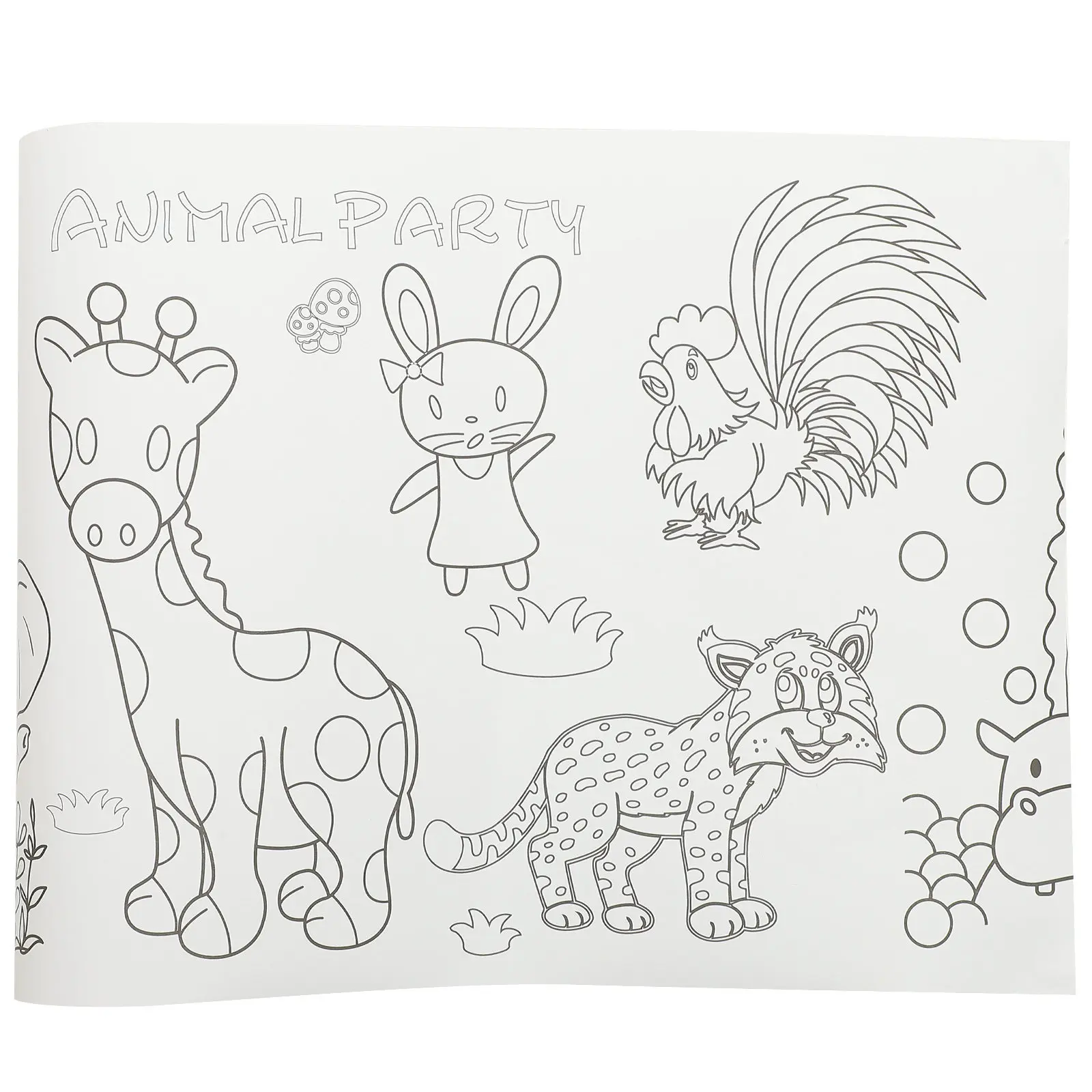 Coloring Poster Jumbo DIY Graffiti Painting Roll for Sketching Drawing Wall Decor Fun Learning Activity Sheet