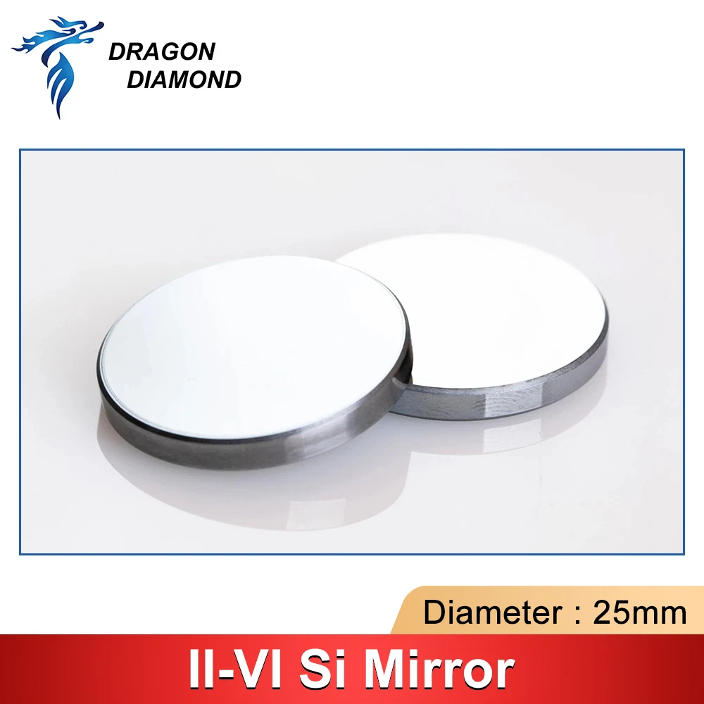 II-VI INFRARED Si Laser Reflective Mirror 25mm Thickness 3mm Co2 Laser Reflector For Co2 Cutting Engraving Machine