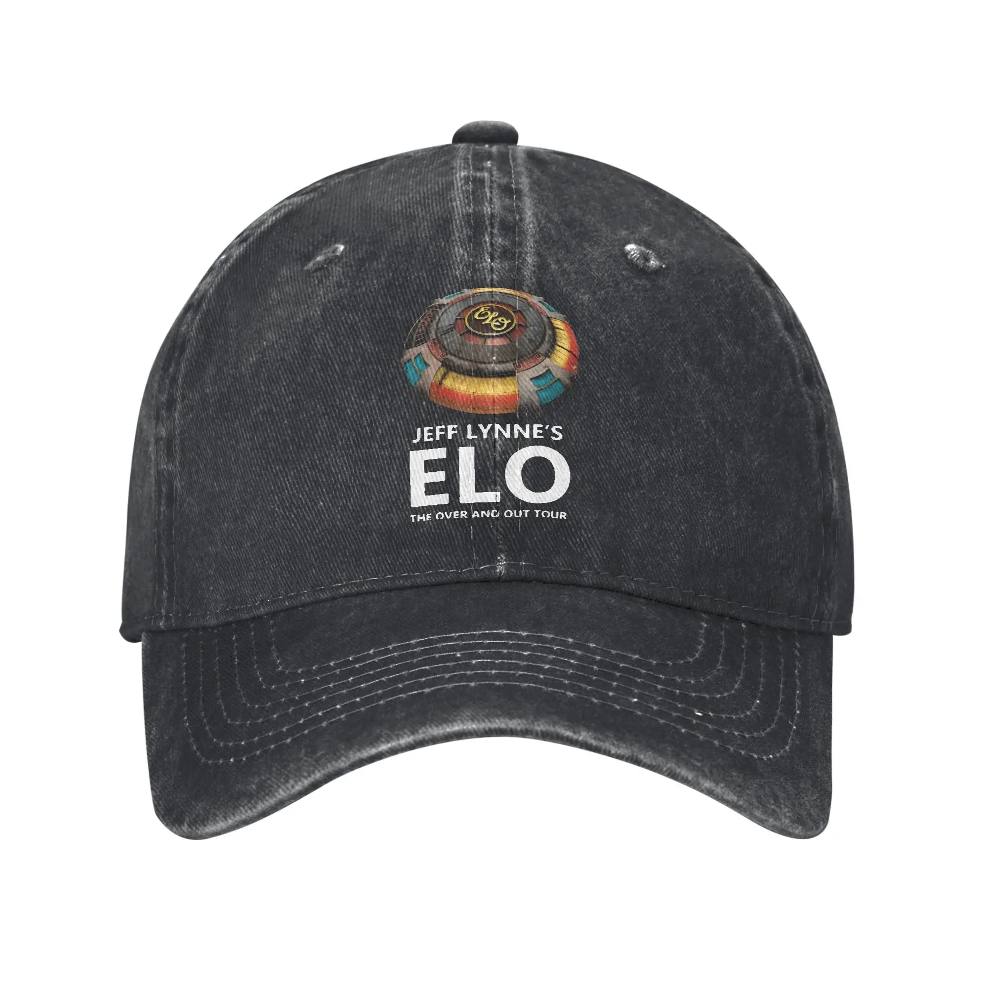

Jeff Lynne ELO Electric Light Orchestra Men Women Baseball Caps Band Distressed Washed Hat Outdoor Unstructured Soft Snapback