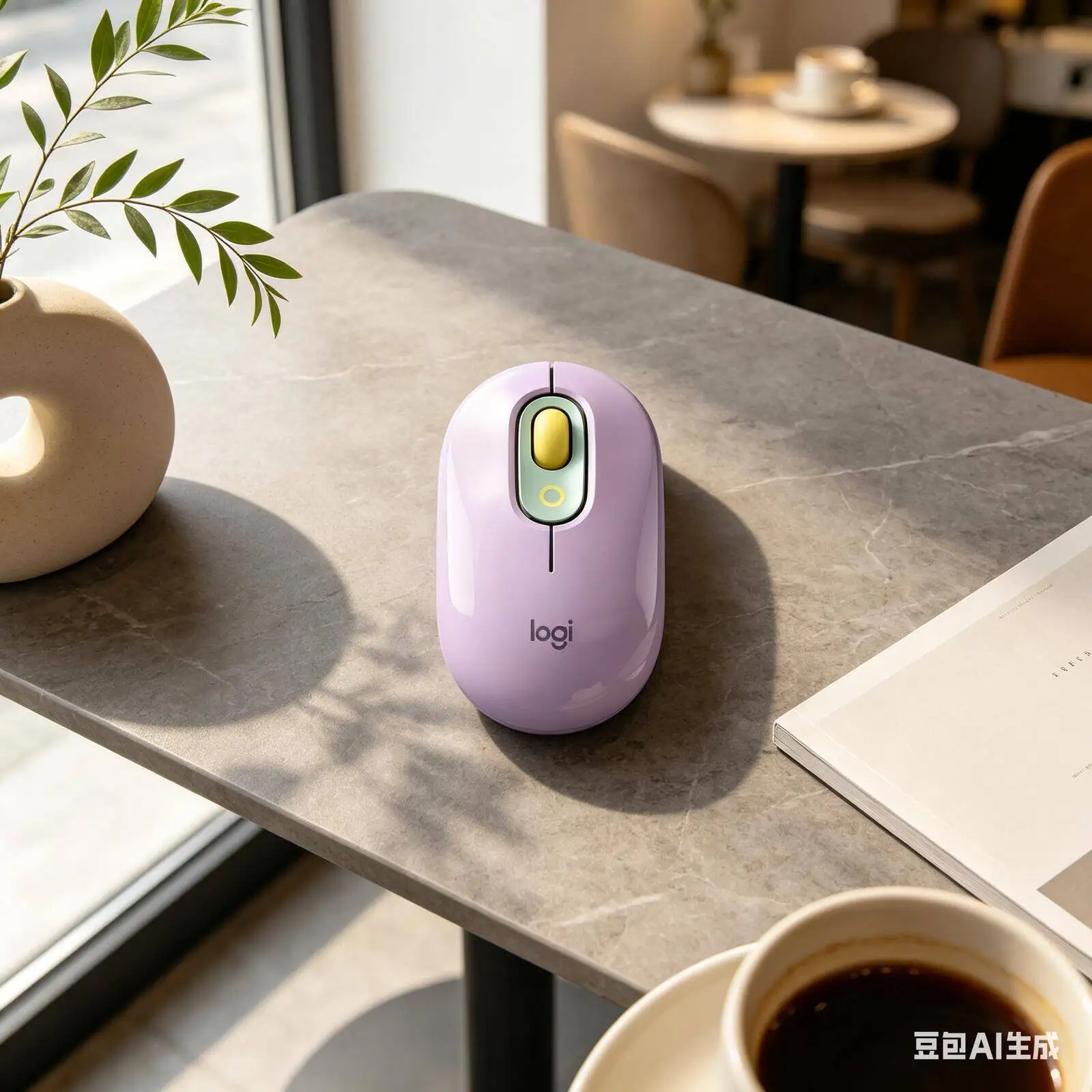 

Quiet Click Logitech M350 POP Mouse Dual Link 10m Range Ergonomic Hold for Graphic Designer Hand Comfort and Long Work Hours