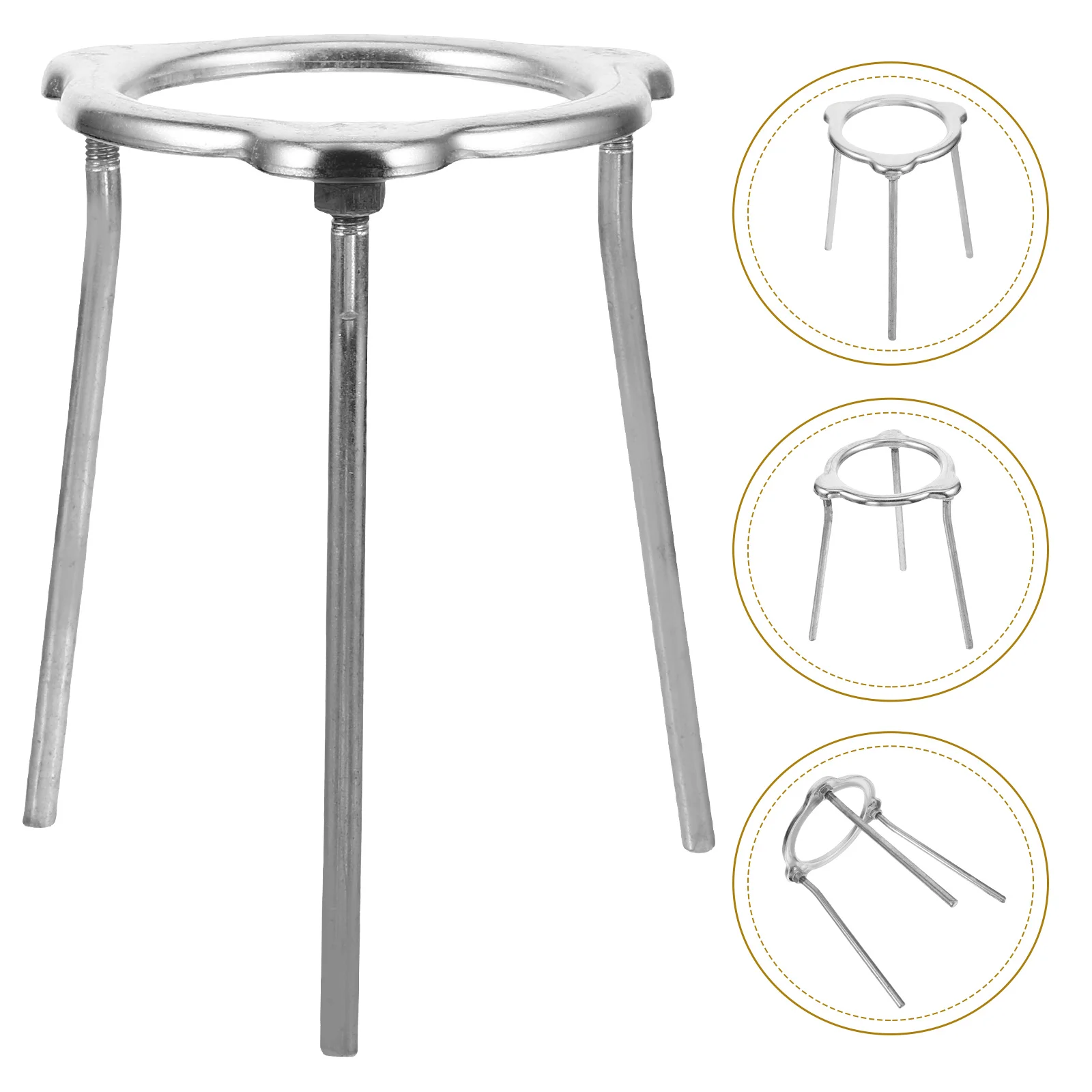 Bruciatore per treppiede Forniture per esperimenti di chimica Portalampada ad alcool Lega di alluminio da laboratorio