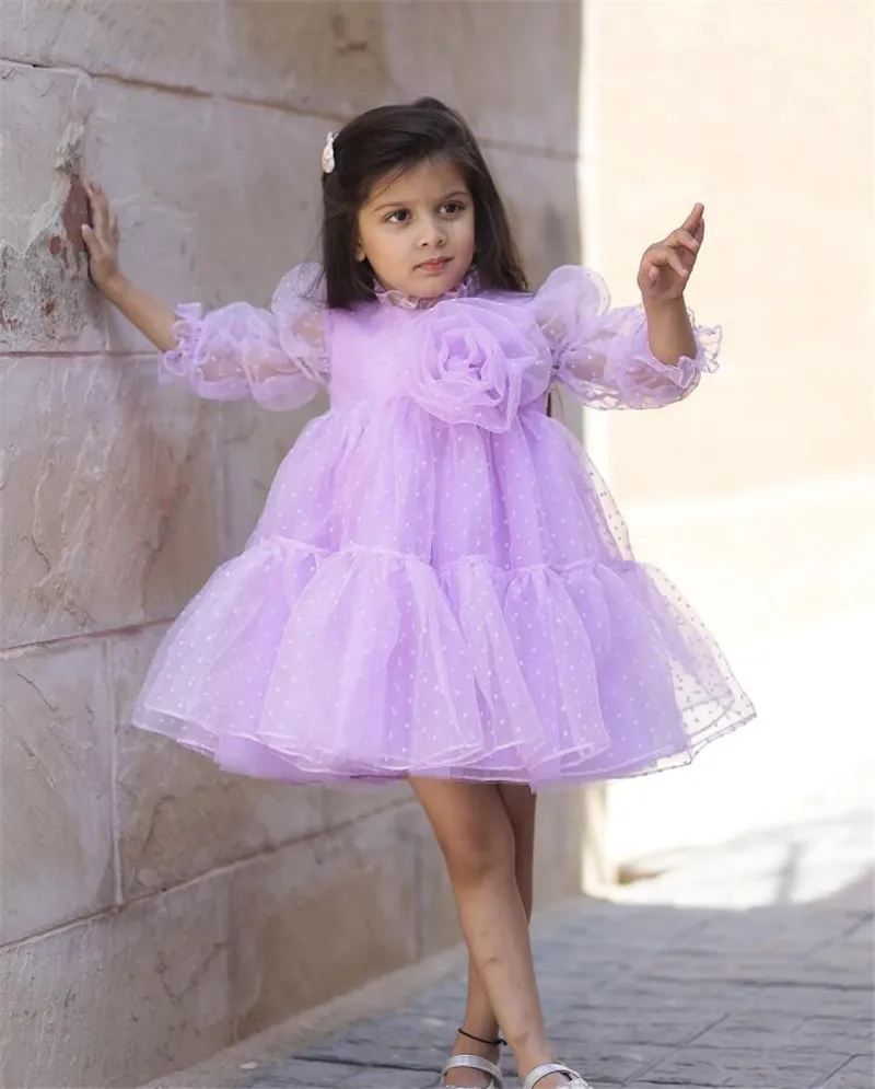 Summer Handmade Baby Girl Dresses Casual Fashion Skirt Cute Flower Girl Dress Child Clothing Set Birthday Party Gown