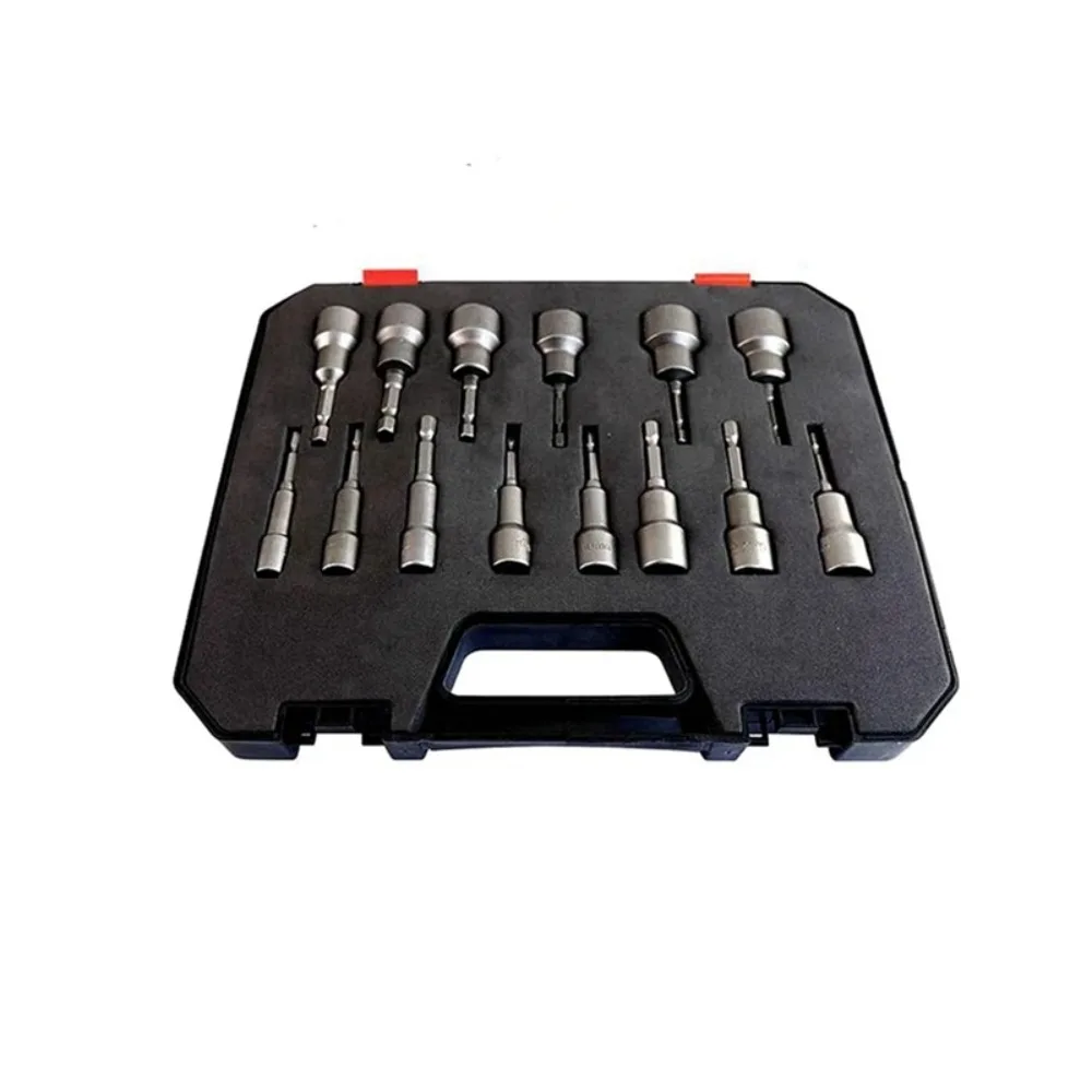 Imagem -06 - Krachtige-hex Bicos Manga Soquete Nut Conjunto Driver Brocas de Energia Impact Drivers Ferramentas de Reparação 65 mm 80 mm 150 mm