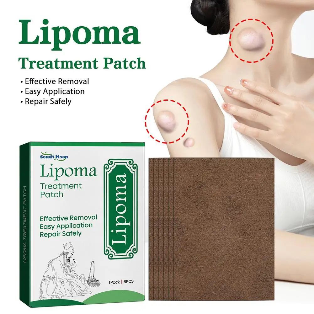 Patch Anti-Gonflement pour l'Élimination des Lipomes, 6 Pièces, Produit Organique à Proximité Lymphatique, Poignées de struction ée, Traitement Efficace et Indolore, pour le Sein, Nministériels ds Lymphatiques