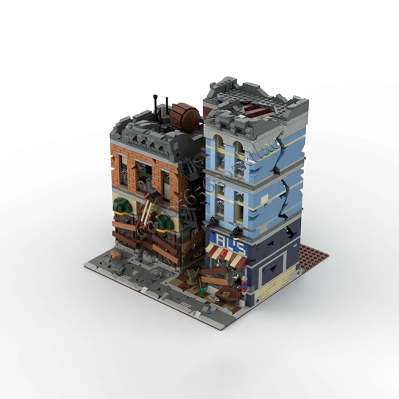Blocs de construction de paysage Architectural de bureau de détective, 2915 pièces, décor de vue sur la rue urbaine, Micro briques, jouet pour enfants, cadeau d'anniversaire