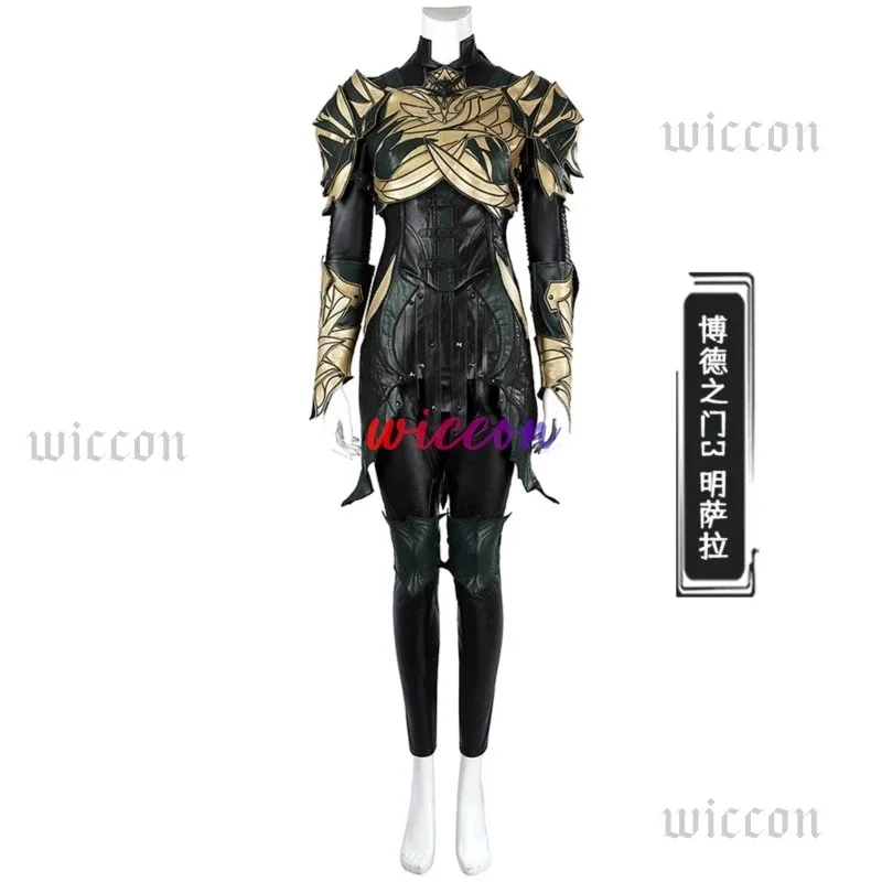 Minthara-Juego de Cosplay Baldur3Gate, disfraz de alta calidad, conjunto bonito de zapatos, chaleco, armadura de hombro, uniforme de fiesta de Halloween, 6, a'3.k;8