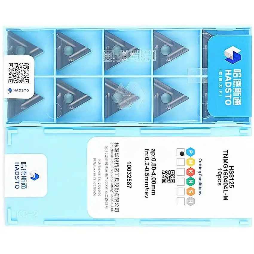 

TNMG160404L-M HS8125 TNMG160404L-M TNMG160404 TNMG331 HADSTO твердосплавные вставки для лезвий с ЧПУ, вставки для токарных инструментов для стали, 10 шт./кор.