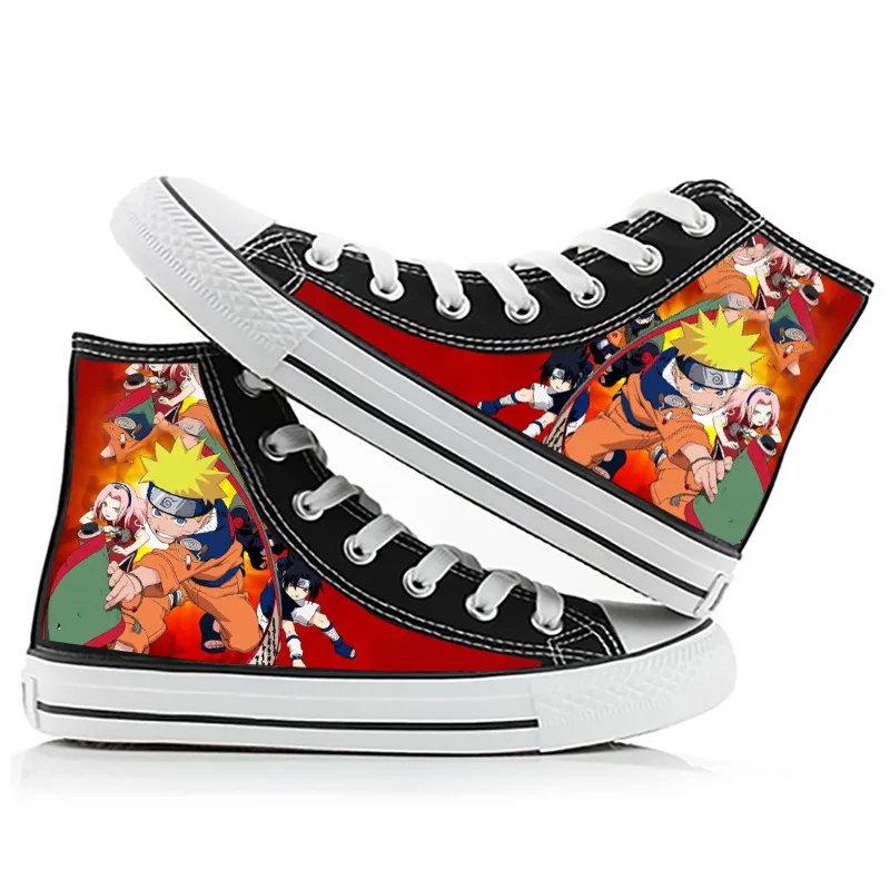 

Cartoon Naruto Anime Naruto Hinata Canvas Shoes Summer High Top Canvas Flat Casual Shoes Holiday Gifts