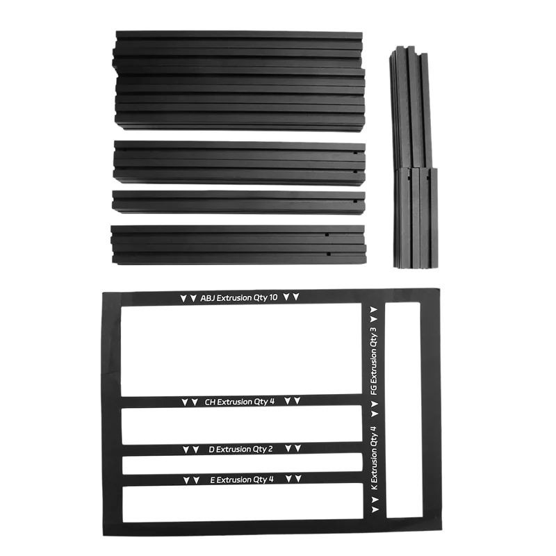 

-FDDT For VORON 0.2 V0.2 1515 Aluminum Frame Extrusion Tophat Kit For Enhanced 3D Printing Pre-Tapped & Drilled