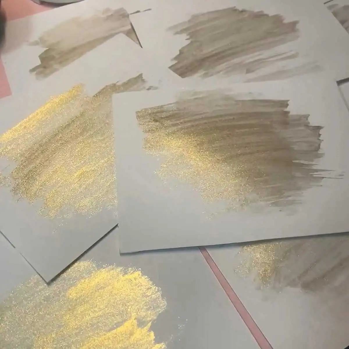 Set di pittura ad acquerello perlescente a 6 colori, kit di pittura artigianale con luccichio metallico per artisti e hobbisti