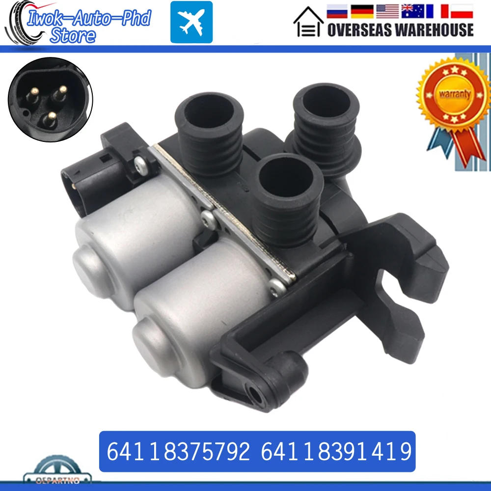 64118375792 64118391419 HVAC Air Conditioning Coolant Climate Heater Control Valve Solenoid For BMW E36 318i 323is 325i 328i M3