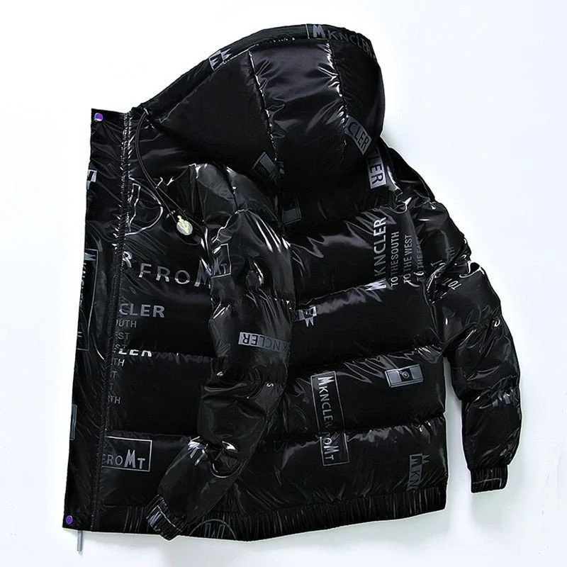 Heren Donsjack 2024 Nieuwe Herfst Winter Trend Jassen Heren Kleding Koreaanse Capuchon Licht Zwart Puffer Kleding Veste Fc