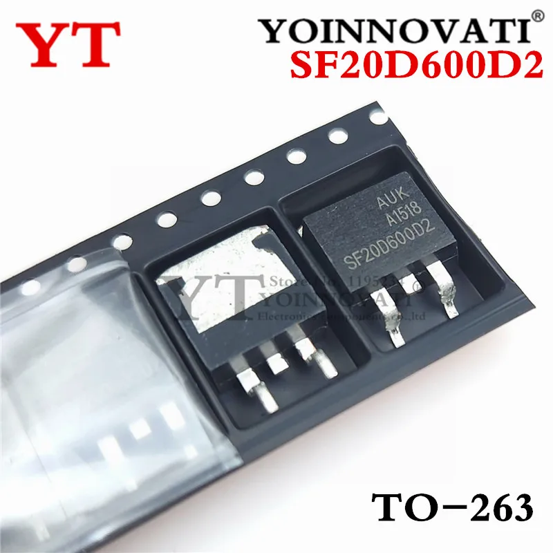 

50pcs/lot SF20D600D2 SF20D600 20A 600V TO-263 IC