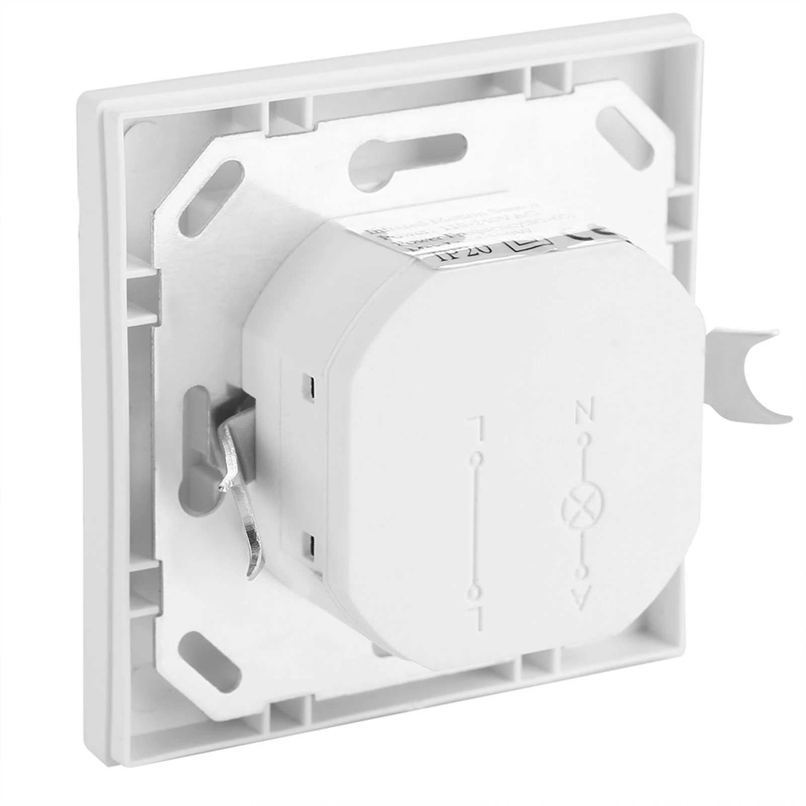 AC 110V‑240V Infrared PIR Motion Sensor Recessed Wall Lamp Light Bulb Switch 150W PVC Infrared Light  Motion Sensor Light