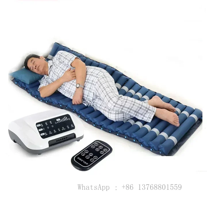 High-end Remote Control Pressure Relief Air Pump Hospital Anti Bedsore Tubular Bubble Inflatable Medical Air Bed Mattress