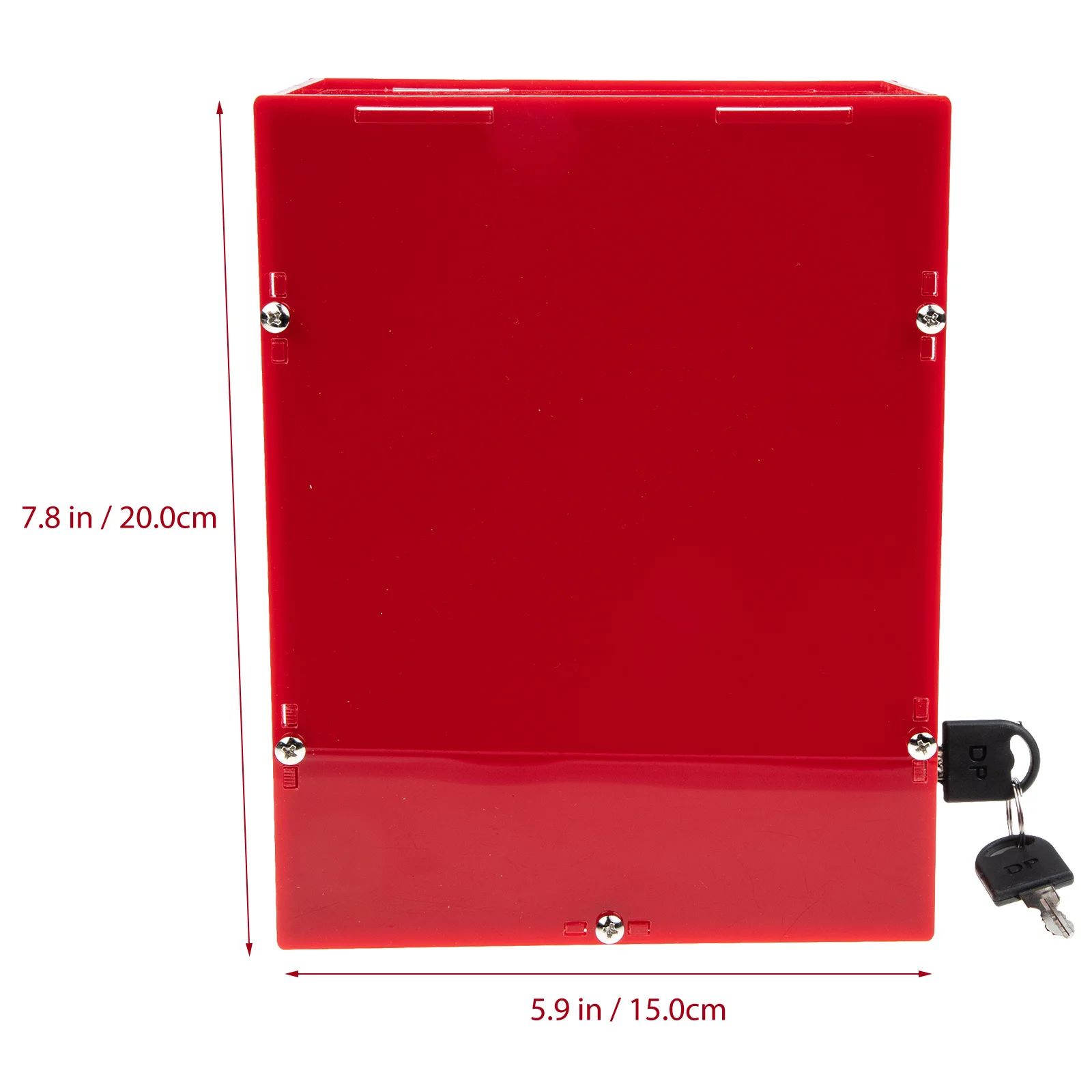 Caja de votación, urna acrílica con cerradura, diseño compacto y ligero, Material seguro y resistente, donación decorativa reutilizable