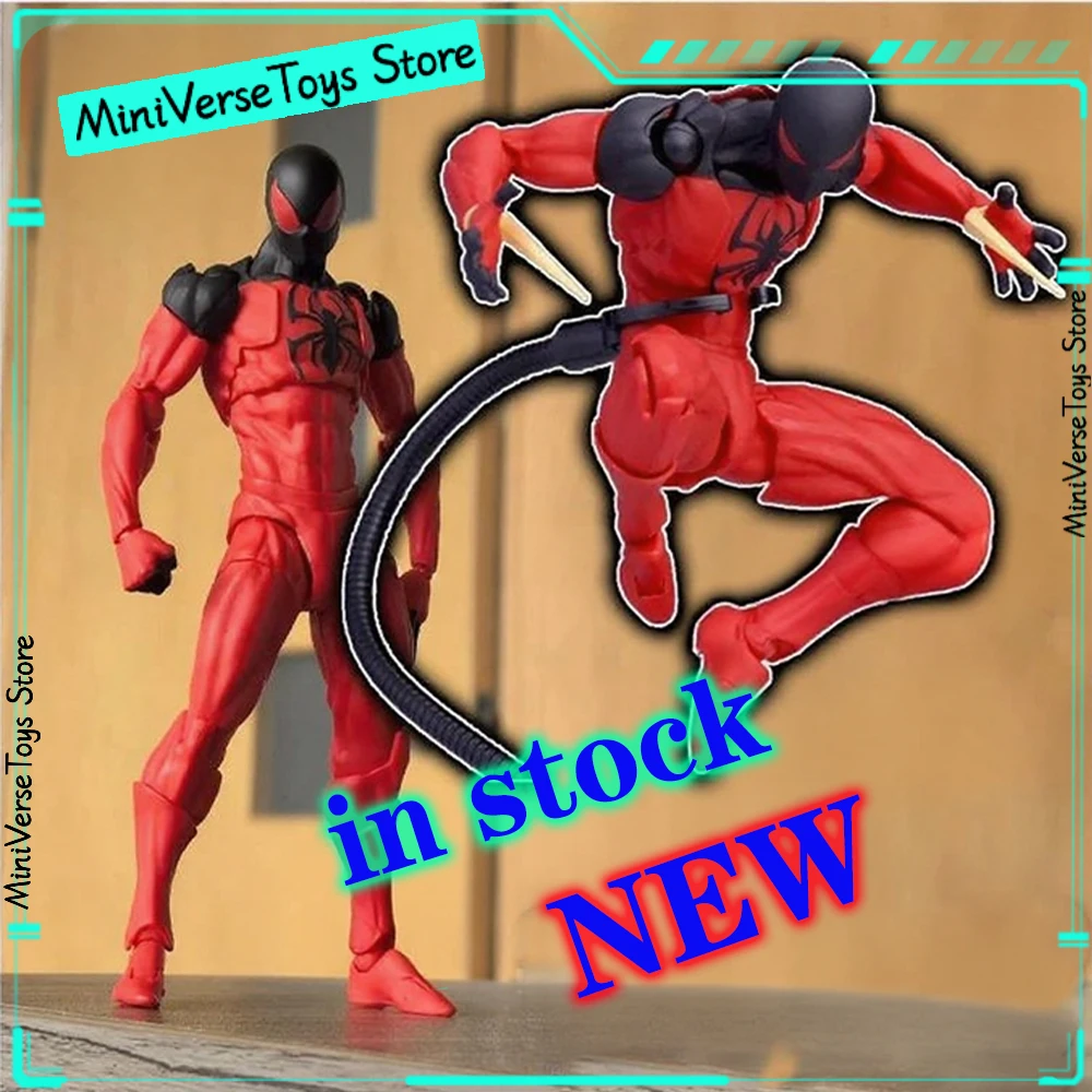 

【In Stock】 Mess Toys Spider Man Scarlet Spider Kaine Parker Messtoys Spiderman Black Suit Symbiote Anime Action Figure Gift Toys