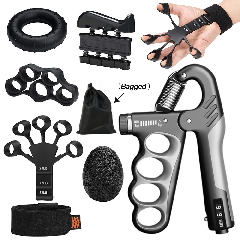 

Регулируемый тяжелый захват для рук, 5-100 кг, фитнес-тренажер для рук, тренировочный захват для запястий, захват для пальцев, усилитель рук для пациента