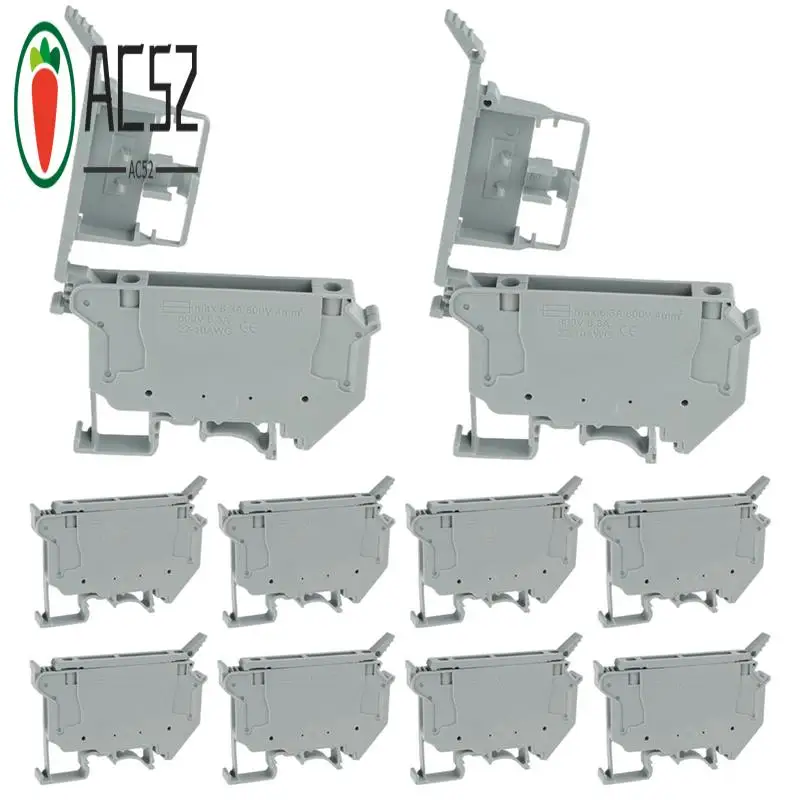 AC52-UK5-HESI UK5RD With LED DIN Rail Fuse Terminal Base Disconnect Terminal Block Screw Clip