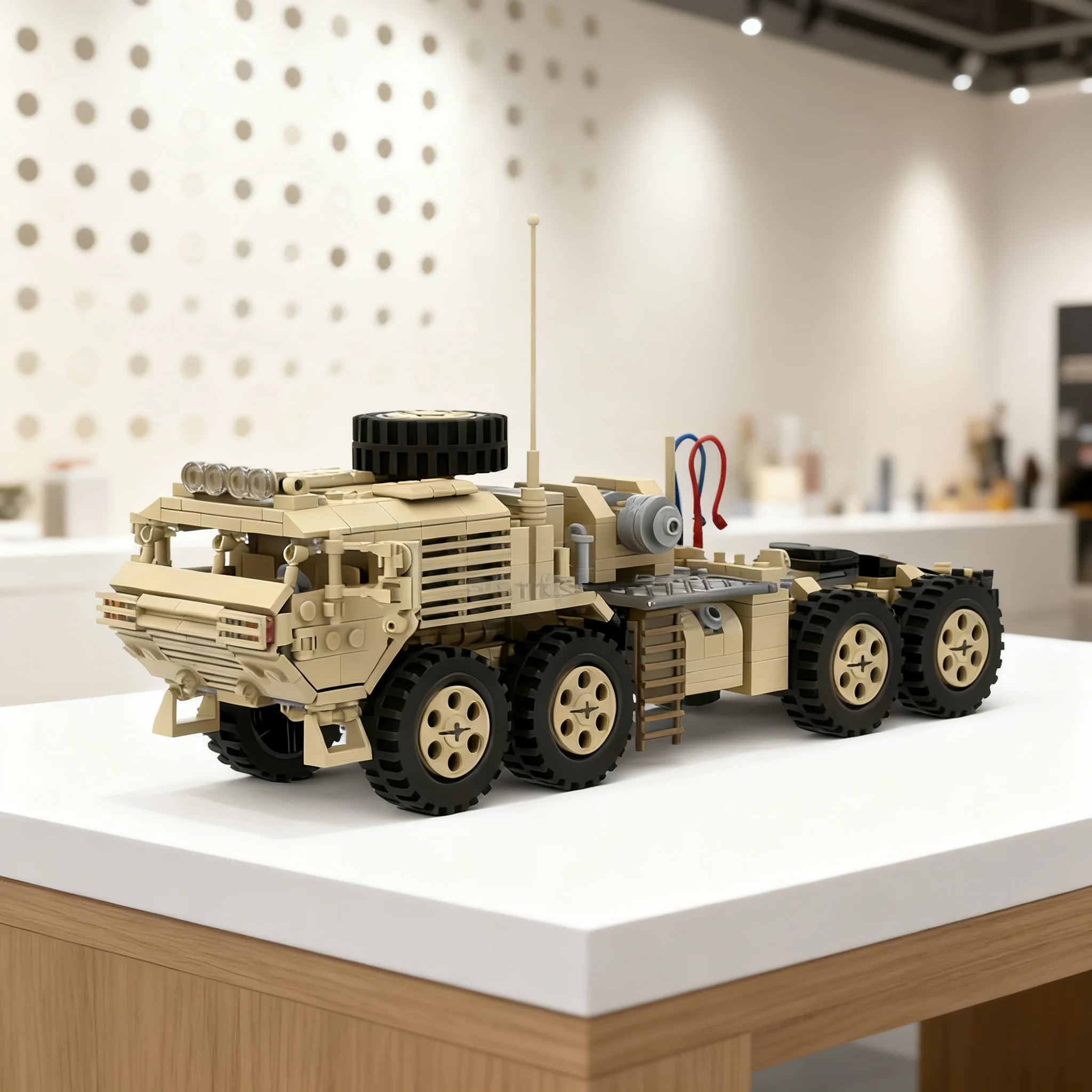 681pcs MOC City Traffic 1-35th Scale Hemtt Model Building Blocks Architecture Education Brick Collection Creative Birthday Art