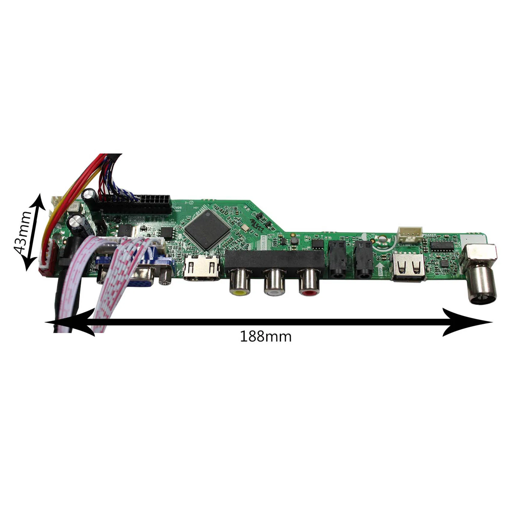 VGA AV USB Tv Driver LCD Board Work for LVDS Interface LCD Screen HT10X21-311 10.4