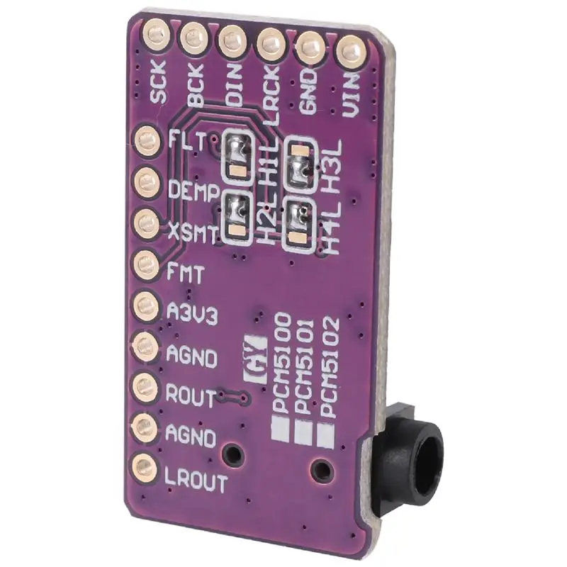 AT805 Premium-PCM5102 I2S IIS Digital Audio Decoder Module Stereo Digital-To-Analog Converter Voice Module for