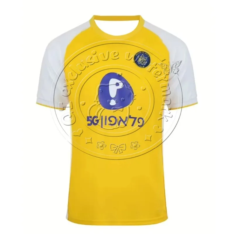 

2025NewTel Aviv Maccabi Home and AwayFootball Jersey FashionableCasual Sports T-shirt Breathable Quick DryingShort Sleeved Shirt