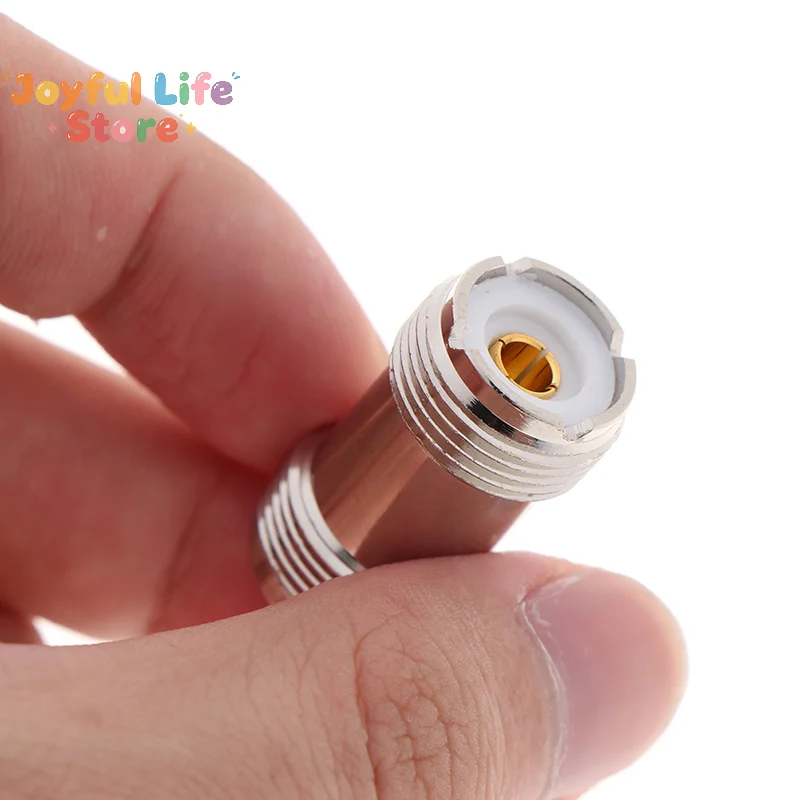 Hot 1pc UHFKK M SL16 PL259 Female SO-239 To SO239 Female Jack In Series RF Coaxial Adapter Connector High Frequency Adapter RF