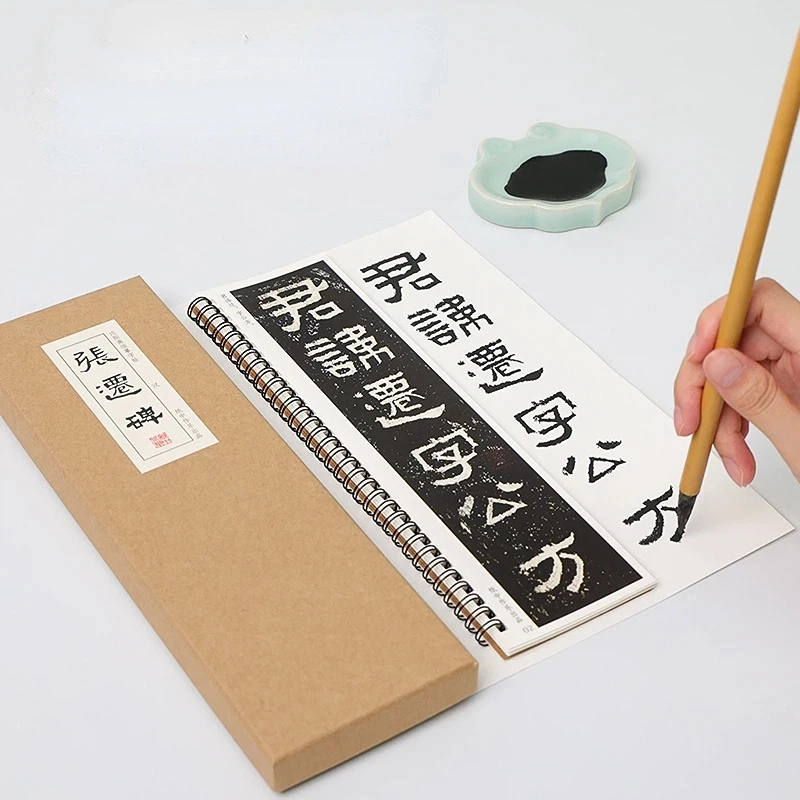 Official Script Copybook Cards Chinese Inscription Zhang Qian Bei Copy Book Enlarged Close Range Copy Calligraphy Tutorial Books