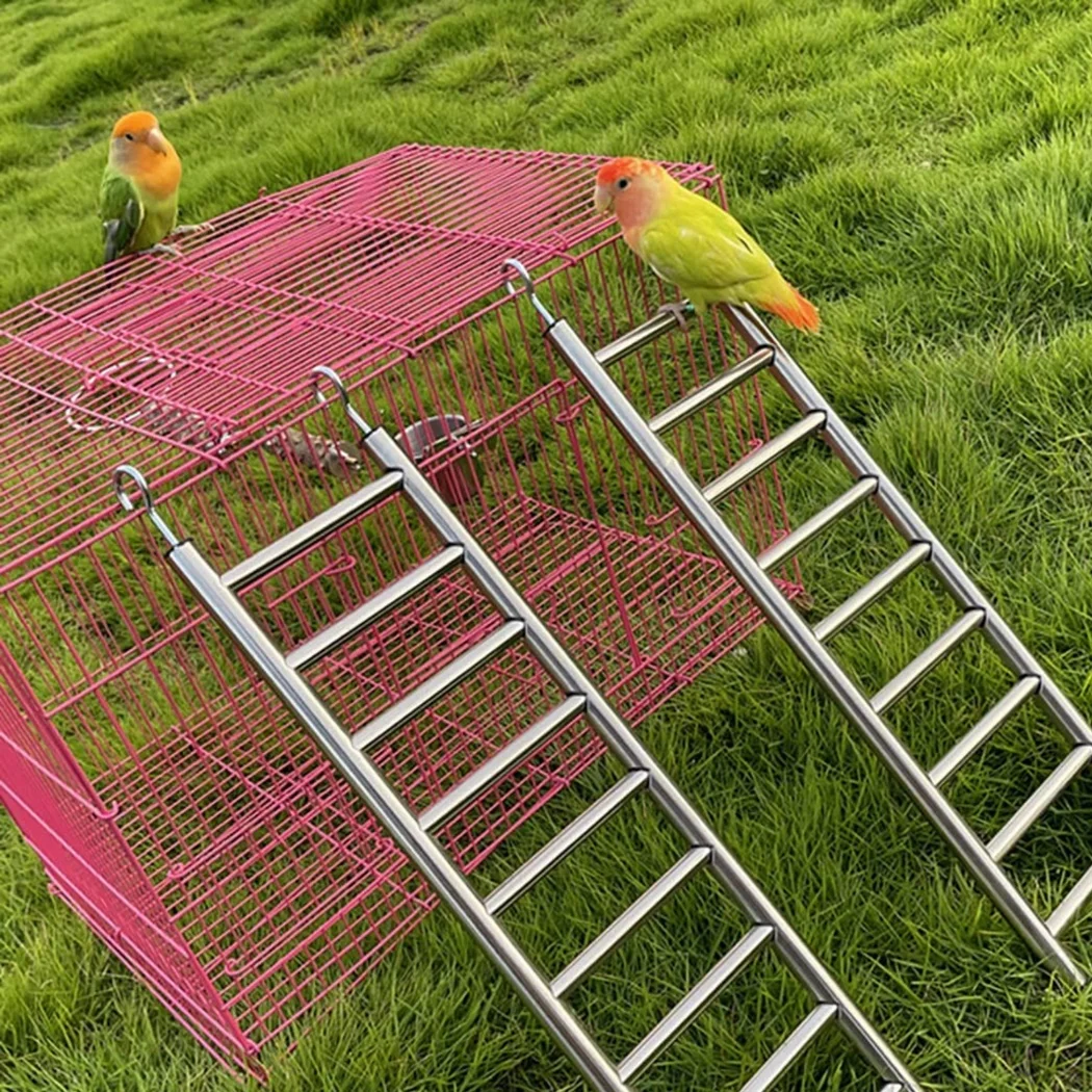 2ks papoušci ladders 9-step ptáci bilanční rok hračka divadelní hra žebřík s háčků pro cages rust-proof horolezectví žebřík okoun hračka pro papoušci