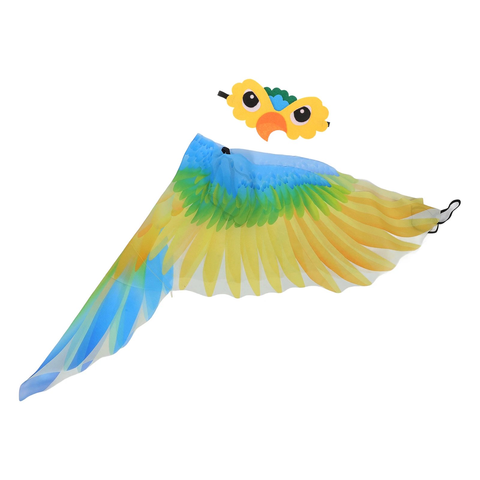 

Parrot Wings Cape Kids Costume Lightweight Halloween Party Prop Bright Color Cosplay Decor Toddler Bird Clothes Performance