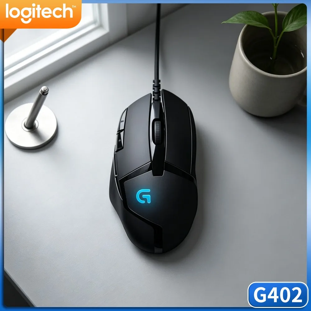 Logitech G402 Hyperion Fury Wired Mouse Stable USB Signal 1Ms Response For Multiplayer Competitive Gaming Activities