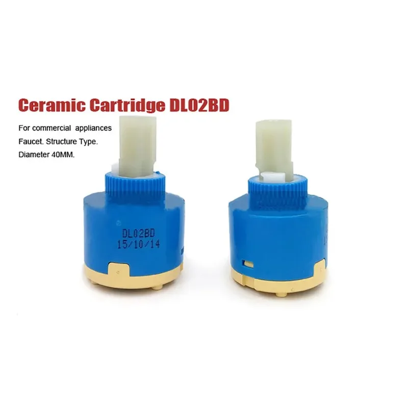 40mm Ceramic Faucet Valve Core, DL02BD/ DH02BD Model Spool, Kitchen Bathroom Mixer Tap Replacement Valve Plug Accessory
