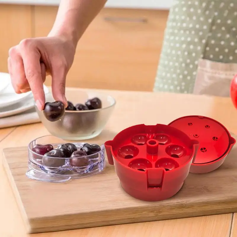 

6 в 1, приспособление для удаления косточек из вишни