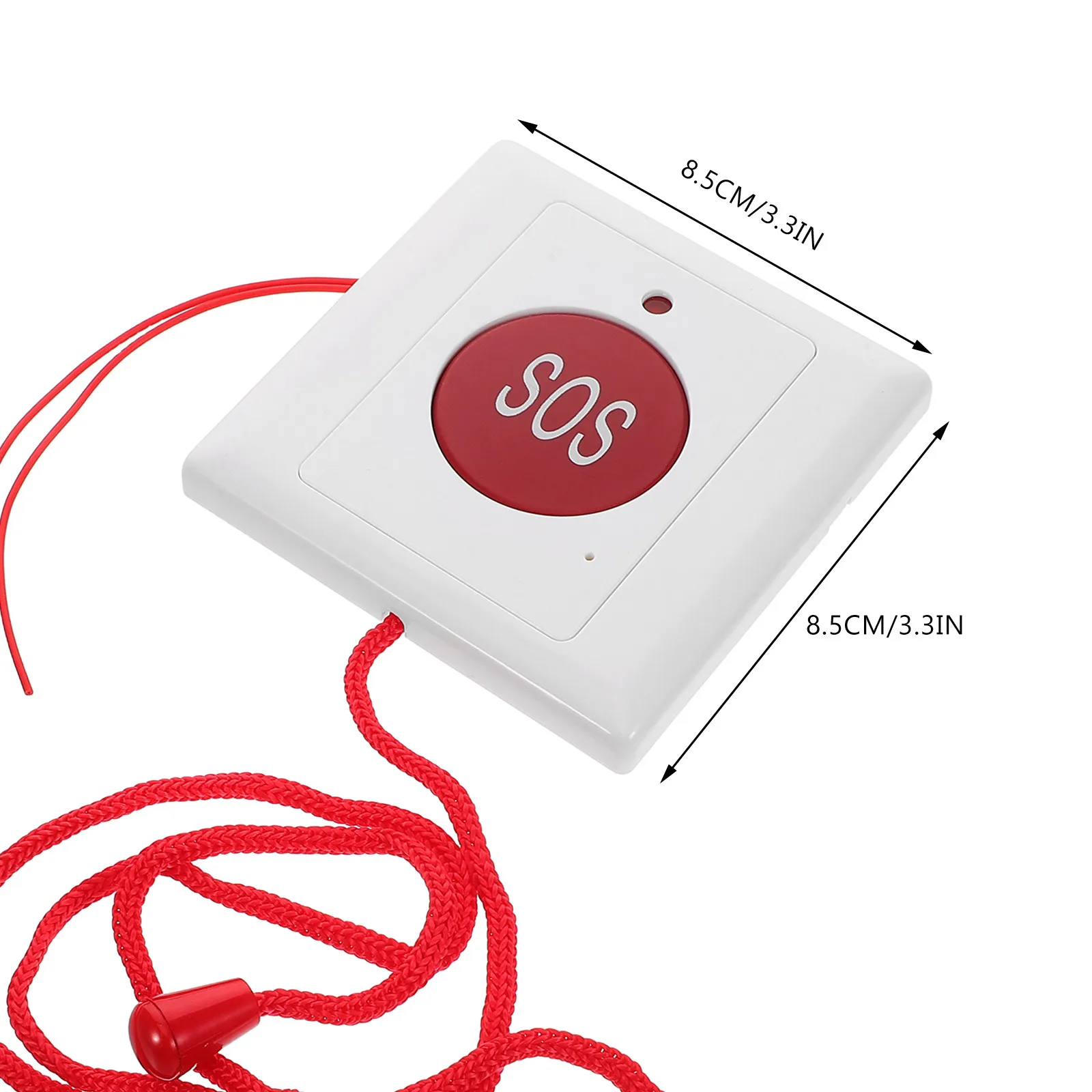 Emergency Call Button with Pull Cord Wall Mountable Bed Bell Shower Alarm Button for Seniors Elderly Assistance Device Call Bell