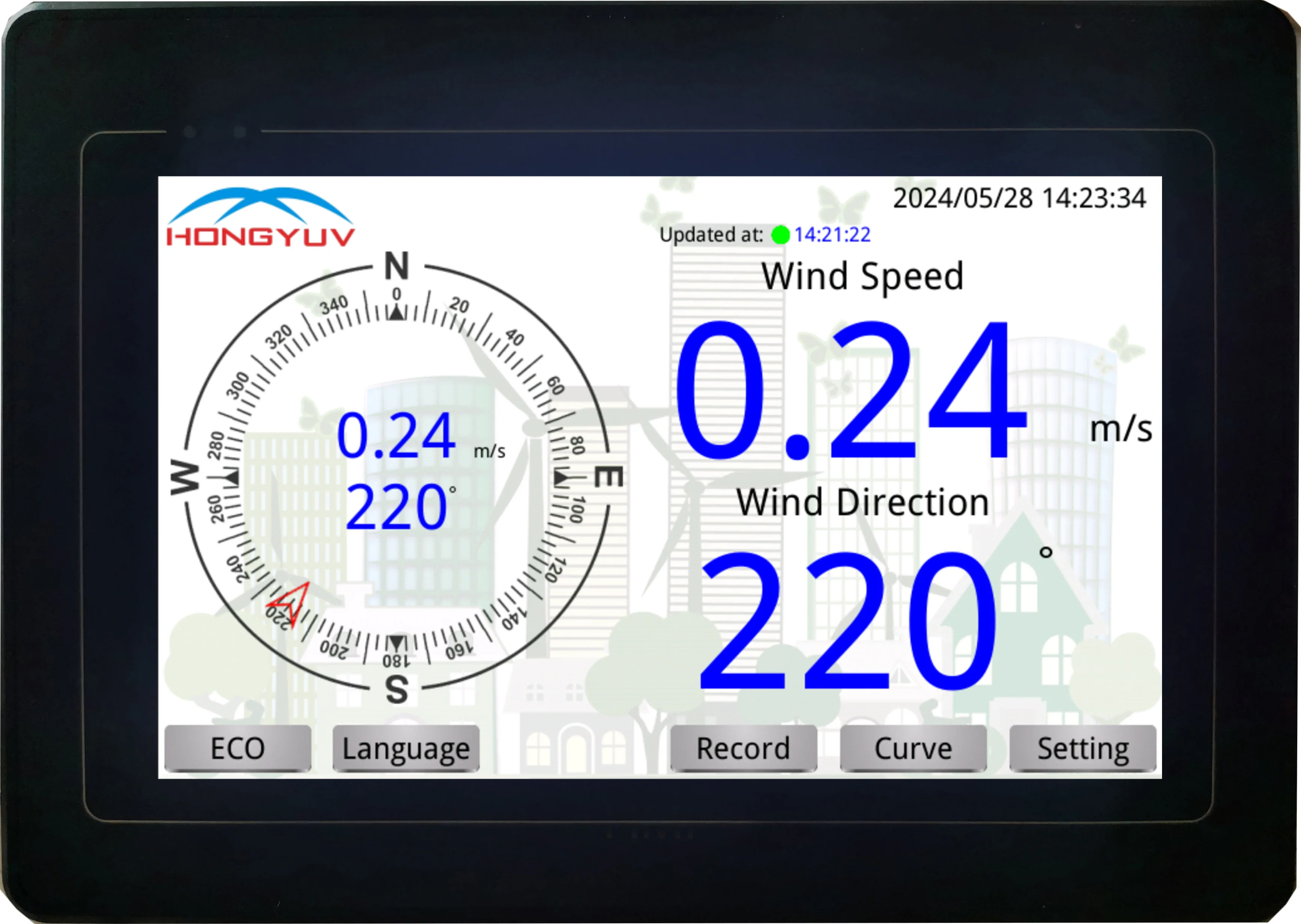 data logger display console recorder logging for GILL MaxiMet Compact Weather Station GMX 100 200 300 301 400 500 501 600