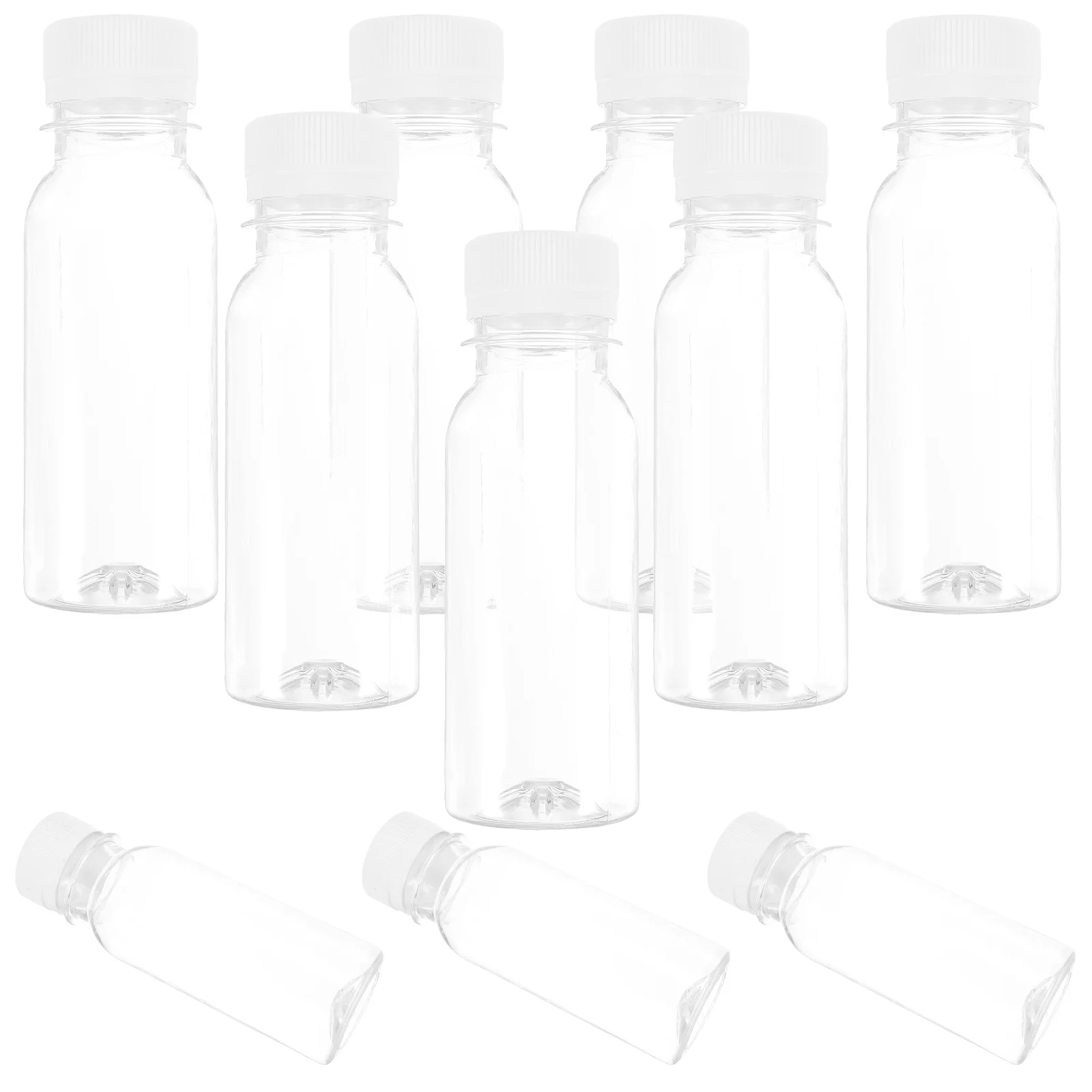 10 Pcs Milk Bottle Outdoor Bottles Empty Travel Juice Press Clear The Pet Transparent