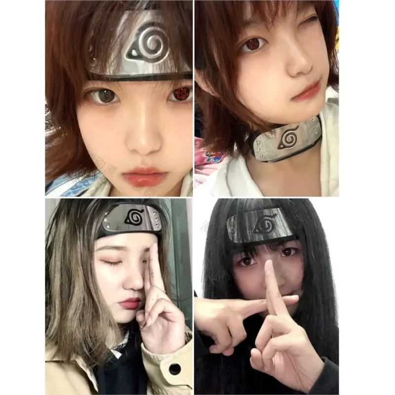 أنيمي ناروتو Headbands تأثيري اوزوماكي Akatsuki الشكل اكسسوارات الدعائم حزام الرأس الكرتون الاطفال الصبي الجبين حامي ألعاب الأطفال