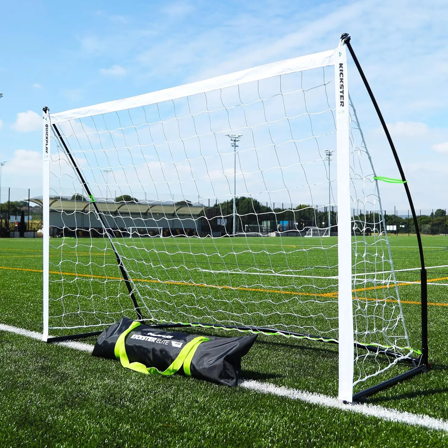 Portable Soccer Goal | Integrated Weighted Base for Training on Turf, Hard Floors or Grass | Sizes 5x3'