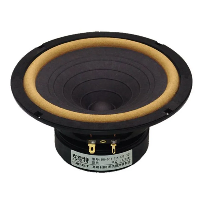 Auch-arm DG-603/P-610F 6.5 بوصة كامل التردد المتكلم سائق IIR المطاط/الجلد الحقيقي Surrouding 4/8ohm 25 واط OD = 170 مللي متر (1 قطعة)