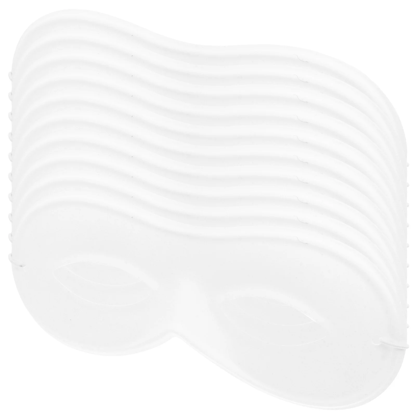 

20Pcs Childrens Paintable DIY Mask Set PVC Flocking Material for Art Projects Mardi Gras Masquerade Costume Craft Family