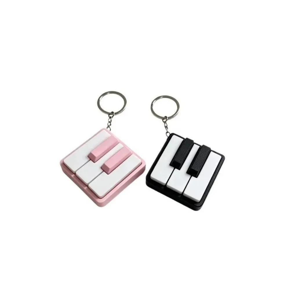 New 3D Printed Piano Keycap Mini Classroom Reward Fidget Party Favor Keychain Clicker For Kids Gift
